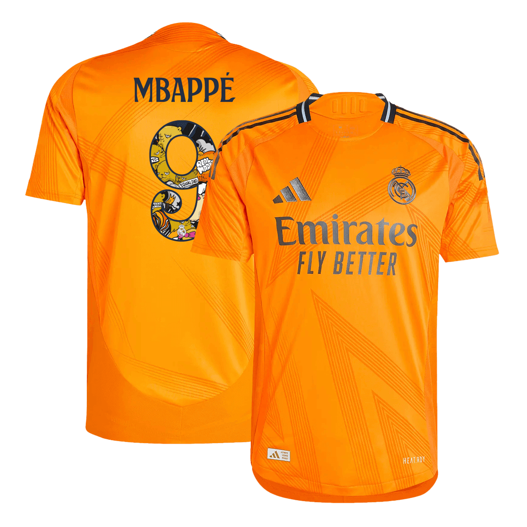 Player Version MBAPP? #9 Real Madrid Away  Soccer Jersey 2024/25 - Bear Champ Font Top Dresy Shop