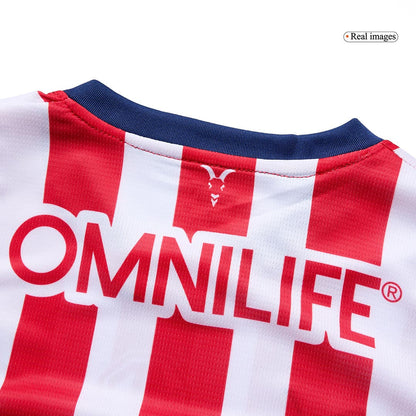 Kid's Chivas Home  Soccer Jersey Kit(Jersey+Shorts) 2024/25 Top Dresy Shop