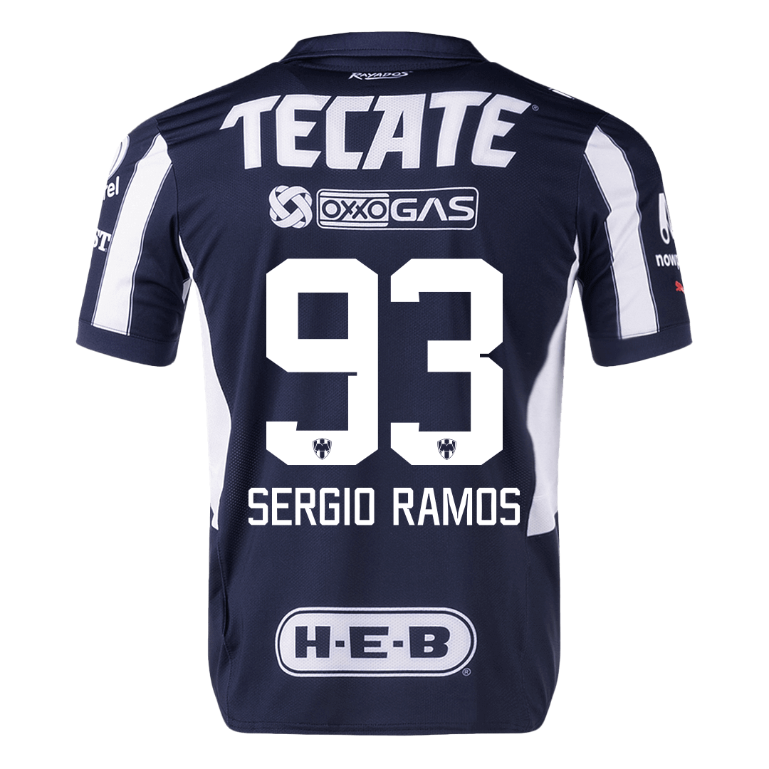 Player Version SERGIO RAMOS #93 Monterrey Home  Soccer Jersey 2024/25 Top Dresy Shop