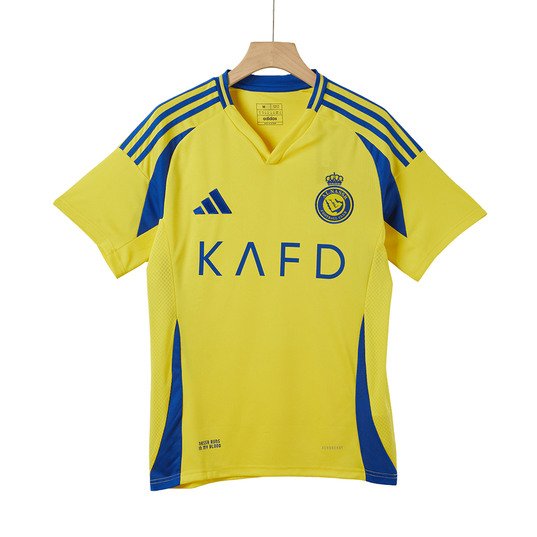 Al Nassr Home  Soccer Jersey Kit(Jersey+Shorts) 2024/25 Top Soccer Jerseys Store