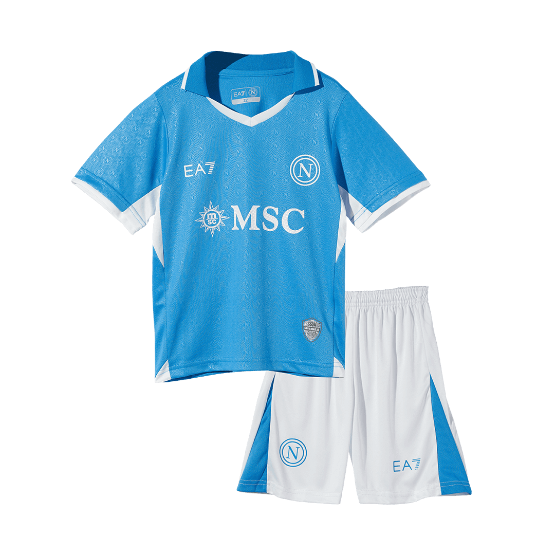 Kid's Napoli Home  Soccer Jersey Kit(Jersey+Shorts) 2024/25 Top Dresy Shop