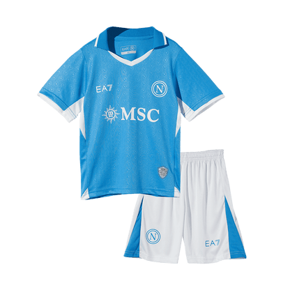 Kid's Napoli Home  Soccer Jersey Kit(Jersey+Shorts) 2024/25 Top Dresy Shop