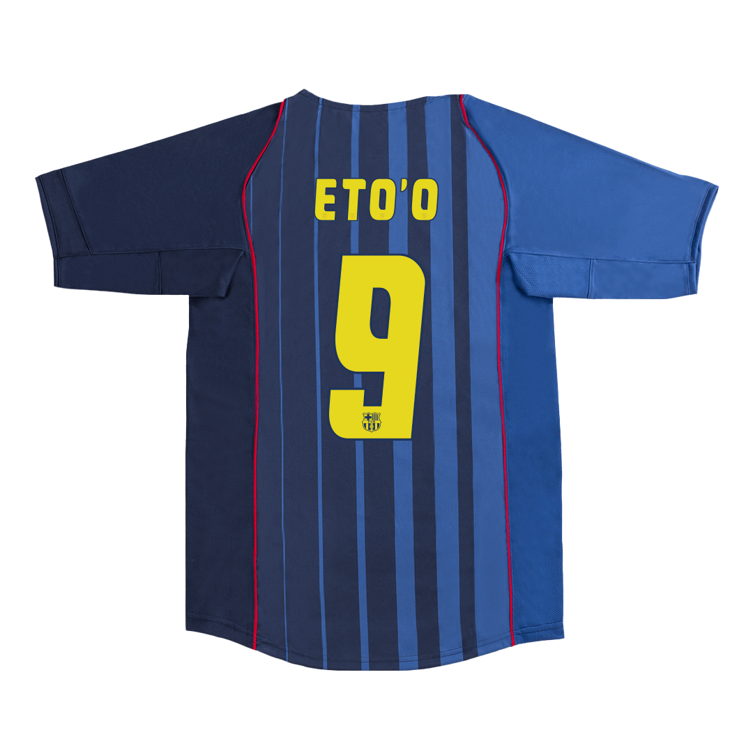 Retro ETO'O #9 2004/05 Barcelona Away  Soccer Jersey Top Dresy Shop