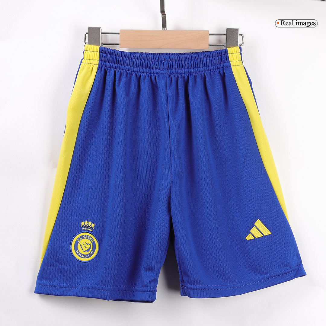 Kid's RONALDO #7 Al Nassr Home  Soccer Jersey Kit(Jersey+Shorts) 2024/25 - ACL Top Dresy Shop