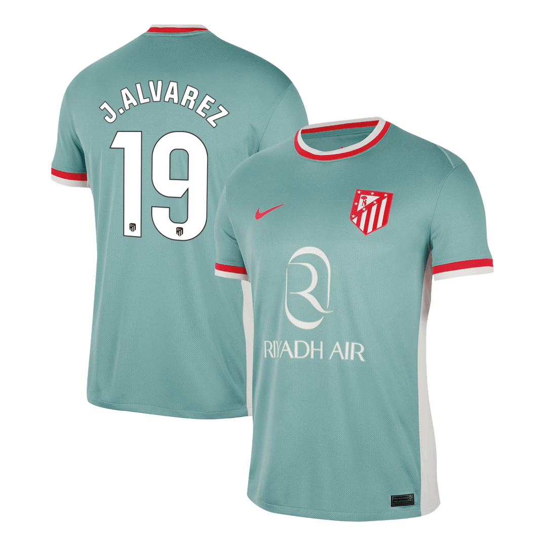 J.ALVAREZ #19 Atletico Madrid Away  Soccer Jersey 2024/25 Top Dresy Shop