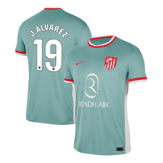 J.ALVAREZ #19 Atletico Madrid Away  Soccer Jersey 2024/25 Top Dresy Shop
