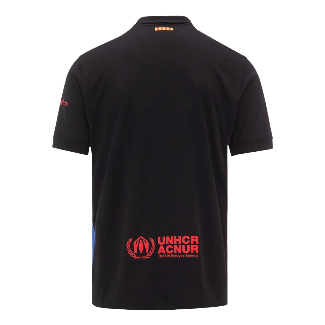 Barcelona Away  Soccer Jersey 2024/25 - Spotify Logo Without Text Top Dresy Shop