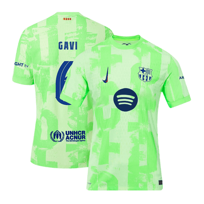 Player Version GAVI #6 Barcelona Third Away  Soccer Jersey 2024/25- UCL?Spotify Logo Without Text? Top Dresy Shop