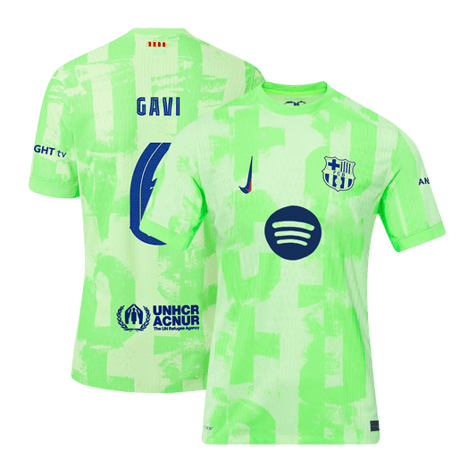 Player Version GAVI #6 Barcelona Third Away  Soccer Jersey 2024/25- UCL?Spotify Logo Without Text? Top Dresy Shop