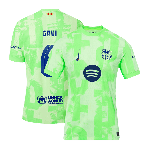 Player Version GAVI #6 Barcelona Third Away  Soccer Jersey 2024/25- UCL?Spotify Logo Without Text? Top Soccer Jerseys Store