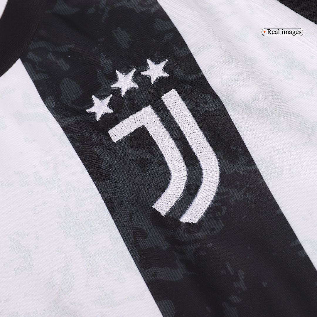 Kid's Juventus Home  Soccer Jersey Kit(Jersey+Shorts+Socks) 2024/25 Top Dresy Shop