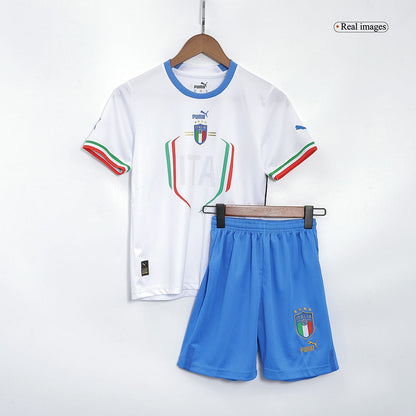 Kid's Italy Away  Soccer Jersey Kit(Jersey+Shorts) 2022 Top Dresy Shop