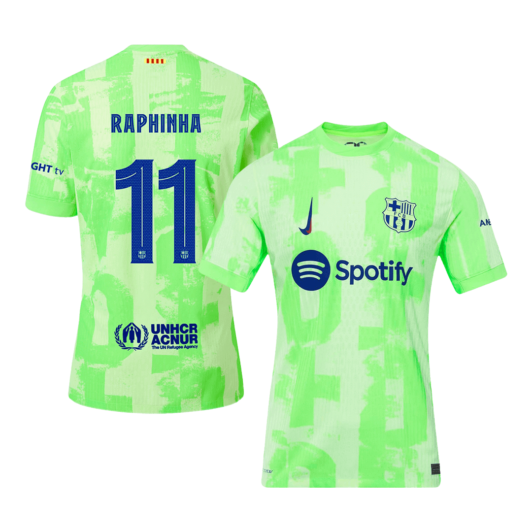 Player Version RAPHINHA #11 Barcelona Third Away  Soccer Jersey 2024/25 - UCL Top Dresy Shop