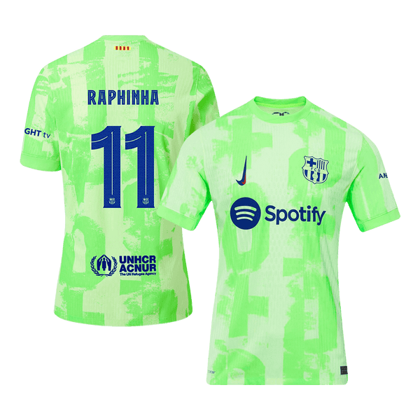 Player Version RAPHINHA #11 Barcelona Third Away  Soccer Jersey 2024/25 - UCL Top Soccer Jerseys Store