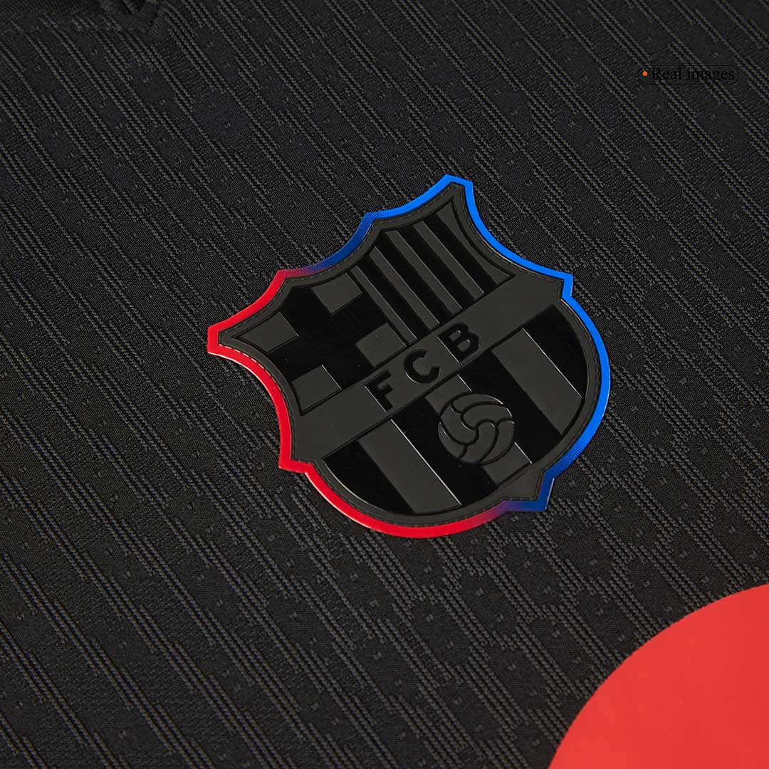 Player Version Barcelona Away  Soccer Jersey 2024/25 - Spotify Logo Without Text Top Dresy Shop