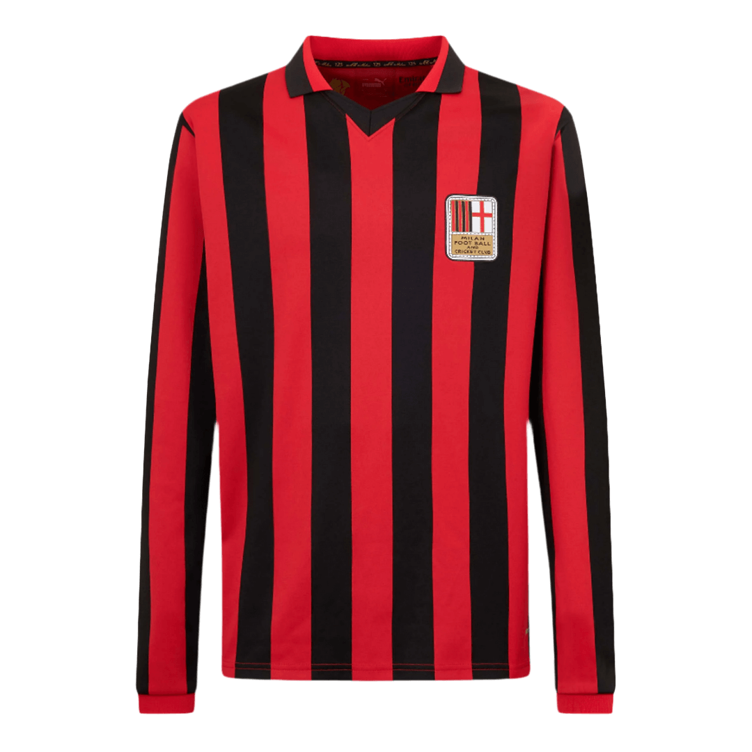 #125 AC Milan 125th Anniversary Long Sleeve  Soccer Jersey 2024/25 Top Dresy Shop