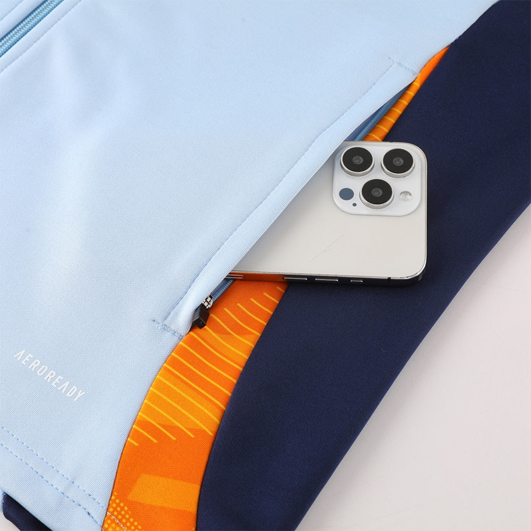 Kid's Real Madrid Training Kit (Jacket+Pants) 2024/25 Top Soccer Jerseys Store