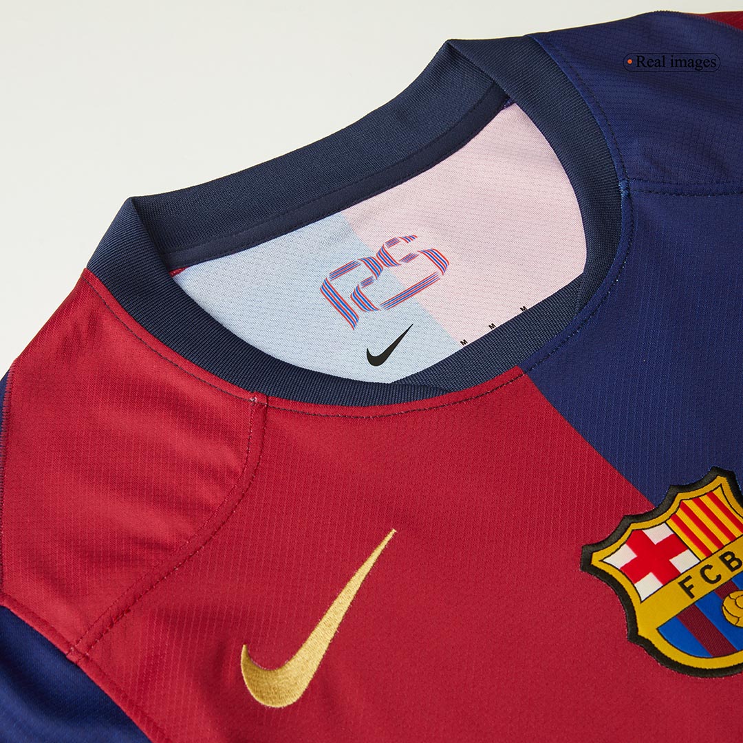 Barcelona Home  Soccer Jersey 2024/25-Spotify Logo Without Text Top Dresy Shop