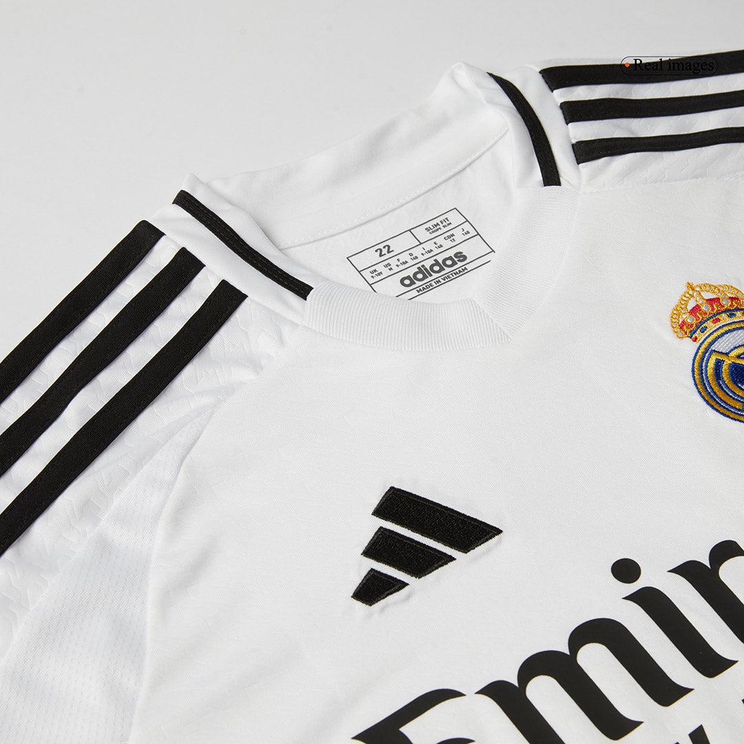 Kid's Real Madrid Home Soccer Jersey Kit(Jersey+Shorts) 2024/25 Top Dresy Shop