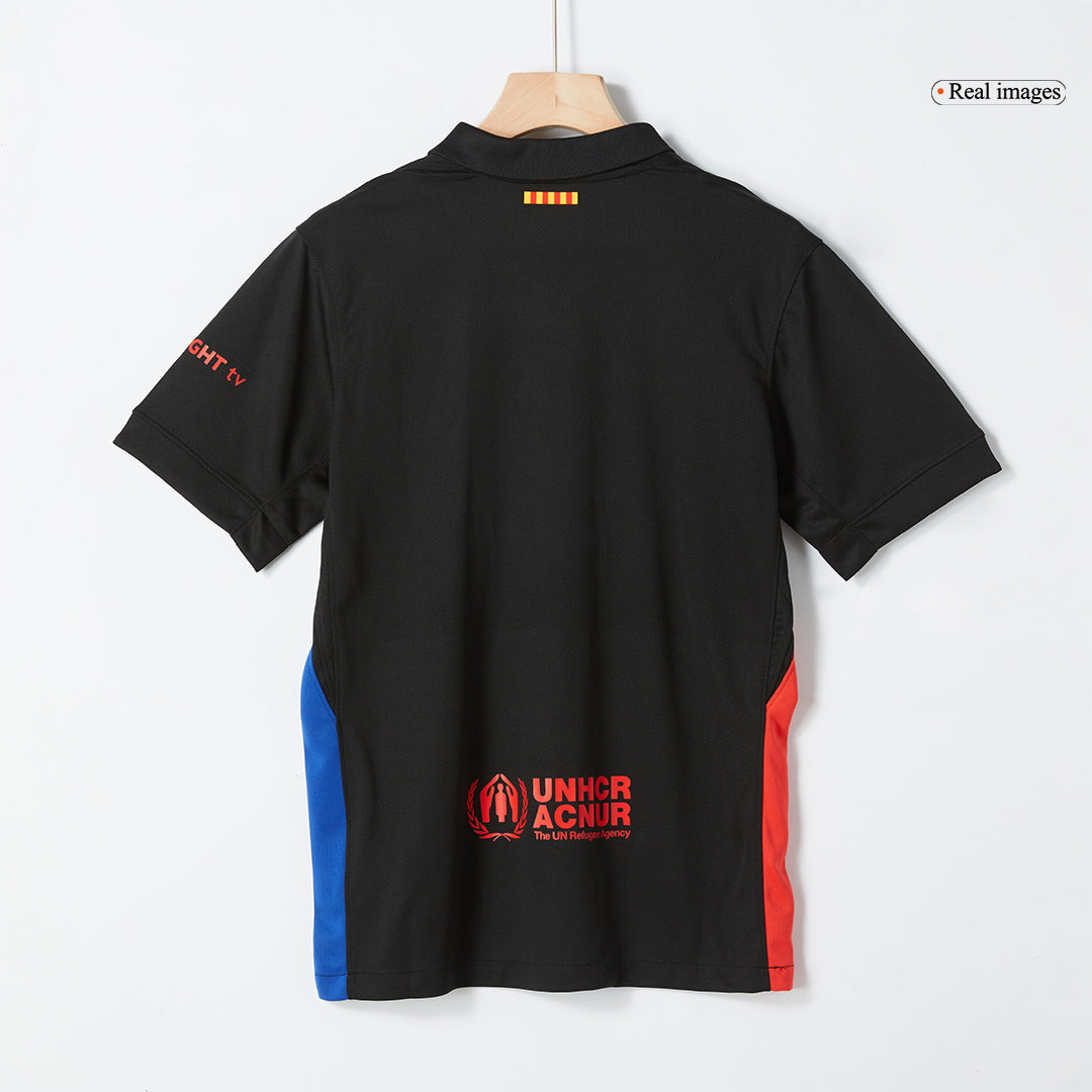 Barcelona Away  Soccer Jersey 2024/25 - Spotify Logo Without Text Top Dresy Shop