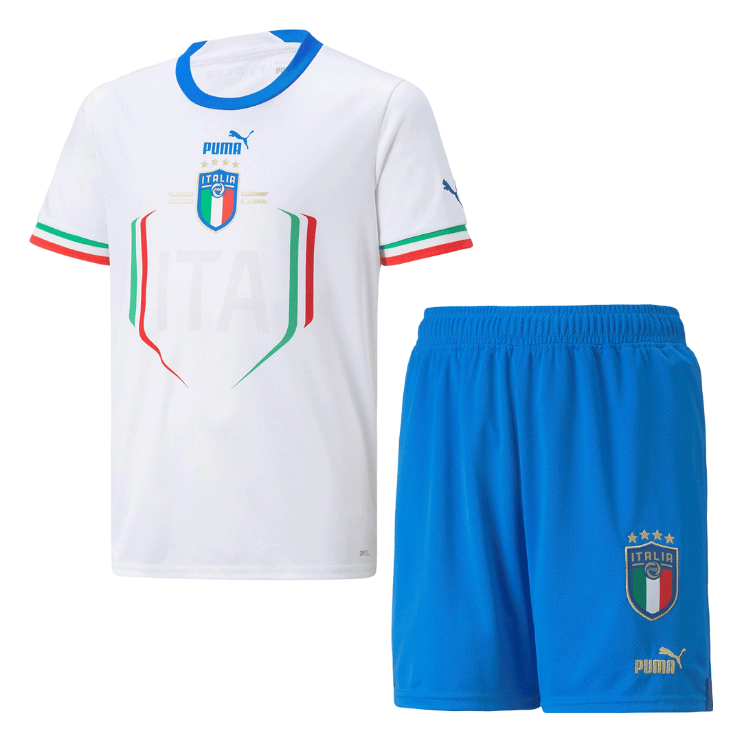 Kid's Italy Away  Soccer Jersey Kit(Jersey+Shorts) 2022 Top Dresy Shop