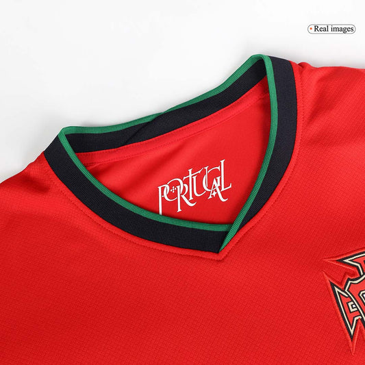 R.Leão #17 Portugal Home  Soccer Jersey Euro 2024 Top Dresy Shop