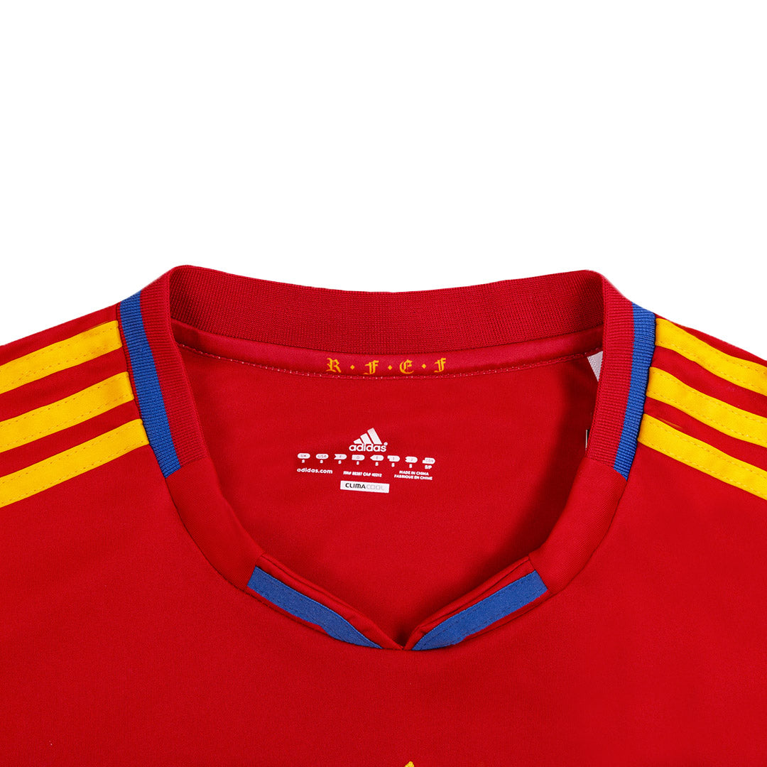Retro DAVID VILLA #7 2010 Spain Home  Soccer Jersey Top Dresy Shop
