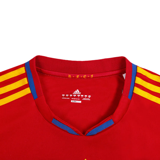 Retro DAVID VILLA #7 2010 Spain Home  Soccer Jersey Top Dresy Shop