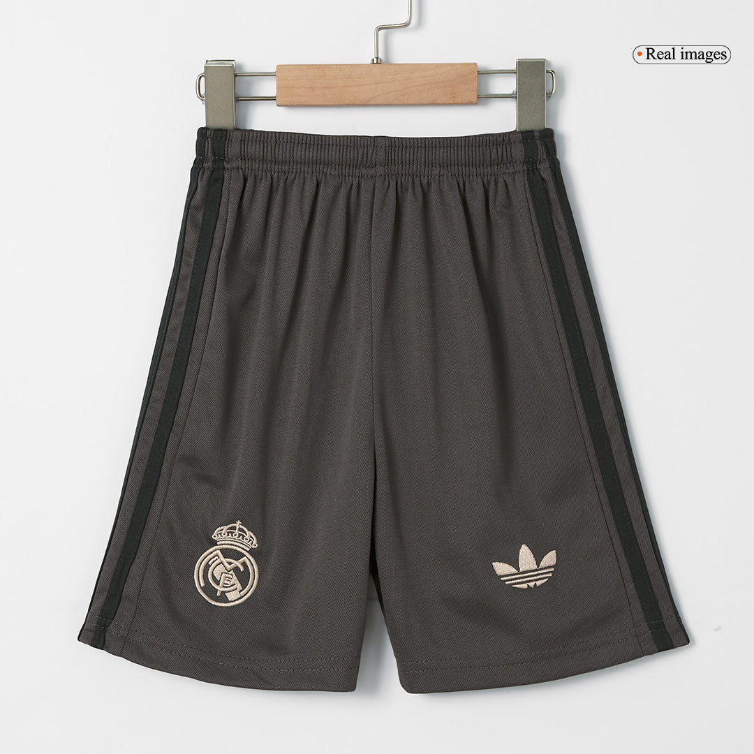 Kid's Real Madrid Third Away  Soccer Jersey Kit(Jersey+Shorts+Socks) 2024/25 Top Dresy Shop