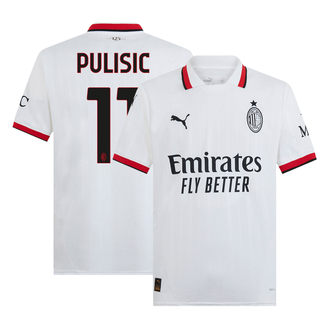 PULISIC #11 AC Milan Away  Soccer Jersey 2024/25 Top Soccer Jerseys Store