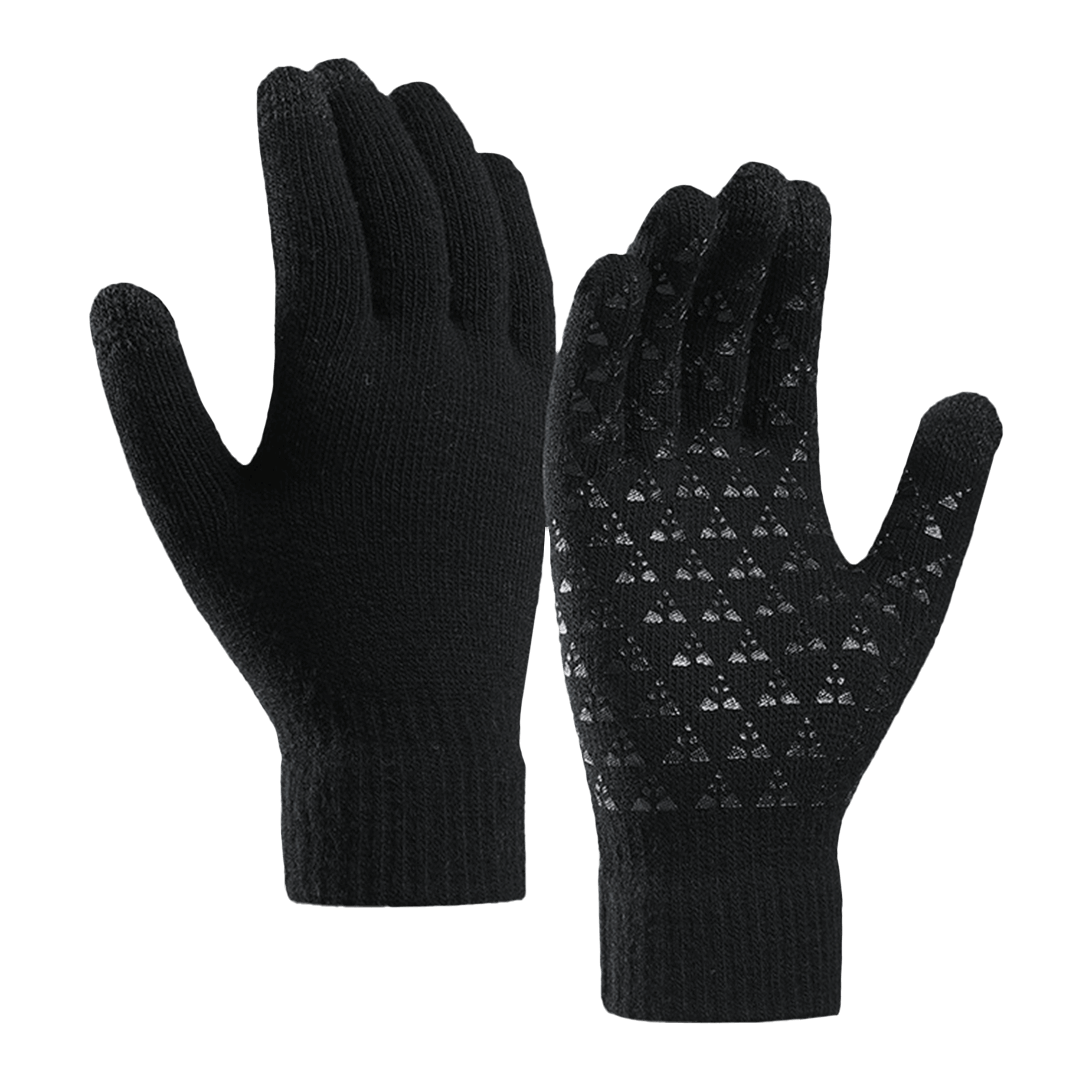 1 Pcs Knitted warm wool touch screen gloves Black Top Dresy Shop