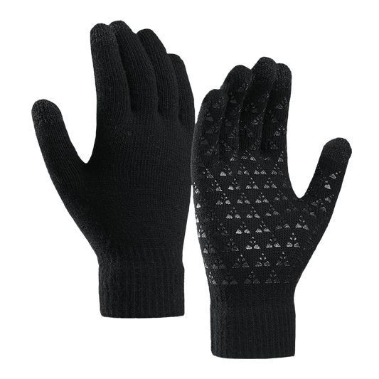 1 Pcs Knitted warm wool touch screen gloves Black Top Dresy Shop