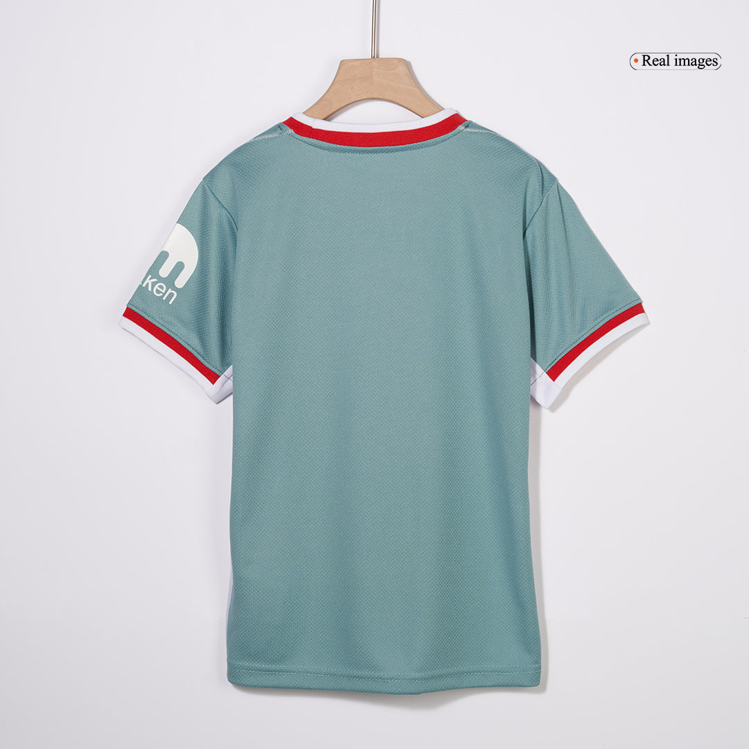 Kid's Atletico Madrid Away  Soccer Jersey Kit(Jersey+Shorts+Socks) 2024/25 Top Soccer Jerseys Store