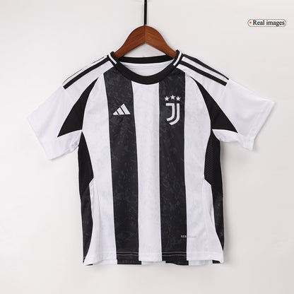 Kid's Juventus Home  Soccer Jersey Kit(Jersey+Shorts+Socks) 2024/25 Top Dresy Shop