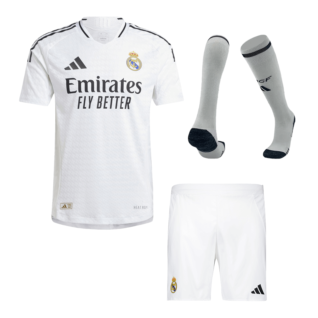 Player Version Real Madrid Home  Soccer Jersey Kit(Jersey+Shorts+Socks) 2024/25 Top Dresy Shop
