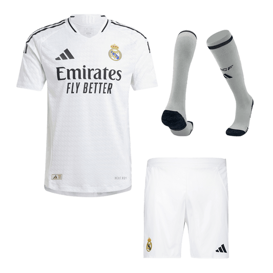 Player Version Real Madrid Home  Soccer Jersey Kit(Jersey+Shorts+Socks) 2024/25 Top Dresy Shop