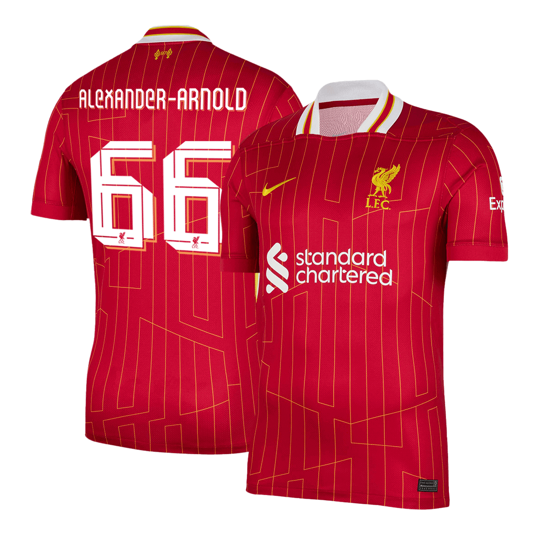 ALEXANDER-ARNOLD #66 Liverpool Home  Soccer Jersey 2024/25 - UCL Top Dresy Shop