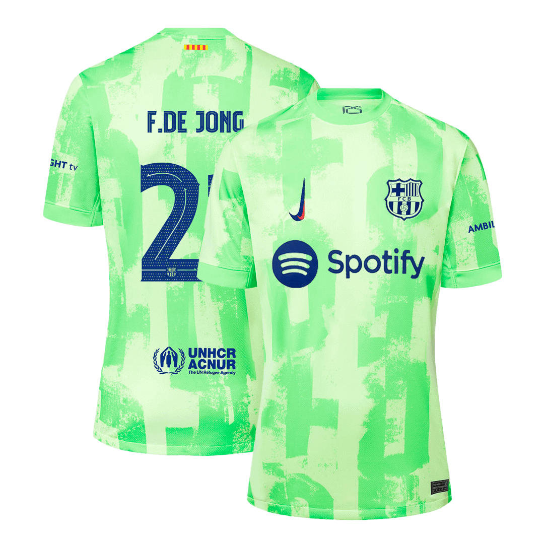 F.DE JONG #21 Barcelona Third Away  Soccer Jersey 2024/25- UCL Top Dresy Shop