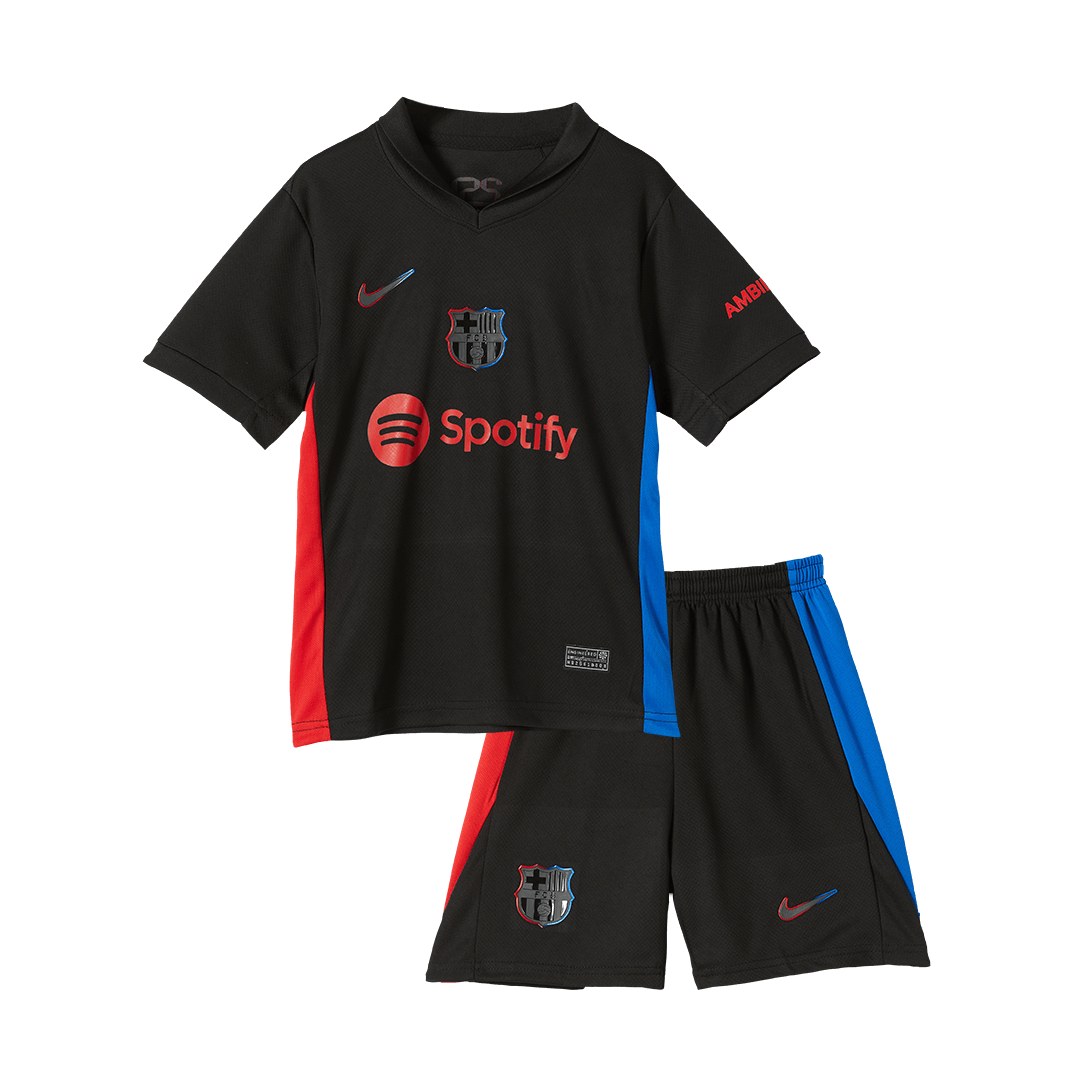 Kid's Barcelona Away  Soccer Jersey Kit(Jersey+Shorts) 2024/25 Top Dresy Shop