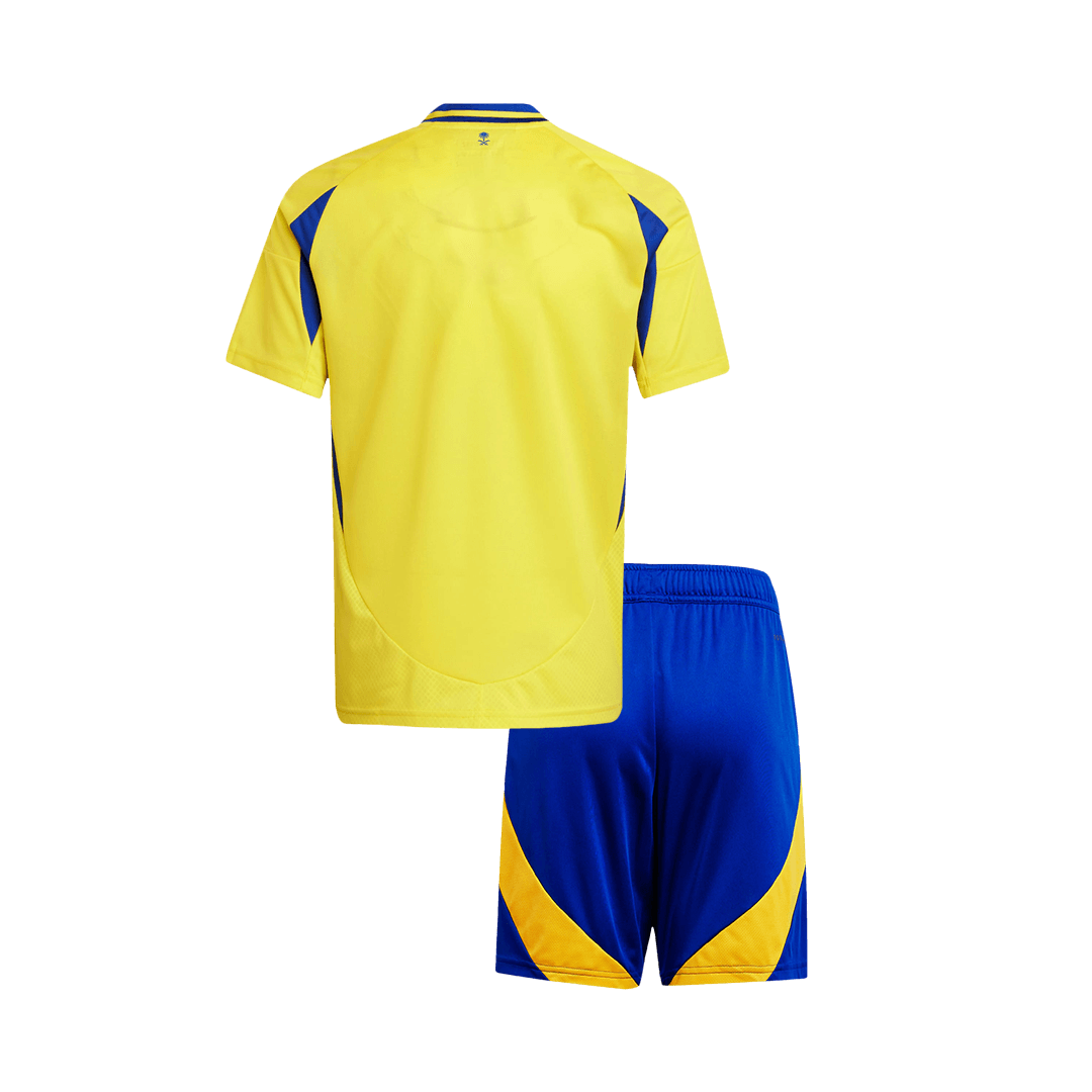 Kid's Al Nassr Home  Soccer Jersey Kit(Jersey+Shorts) 2024/25 Top Dresy Shop