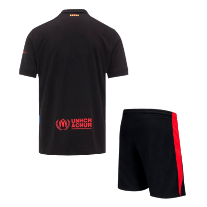 Barcelona Away  Soccer Jersey Kit(Jersey+Shorts) 2024/25 - Spotify Logo Without Text Top Dresy Shop