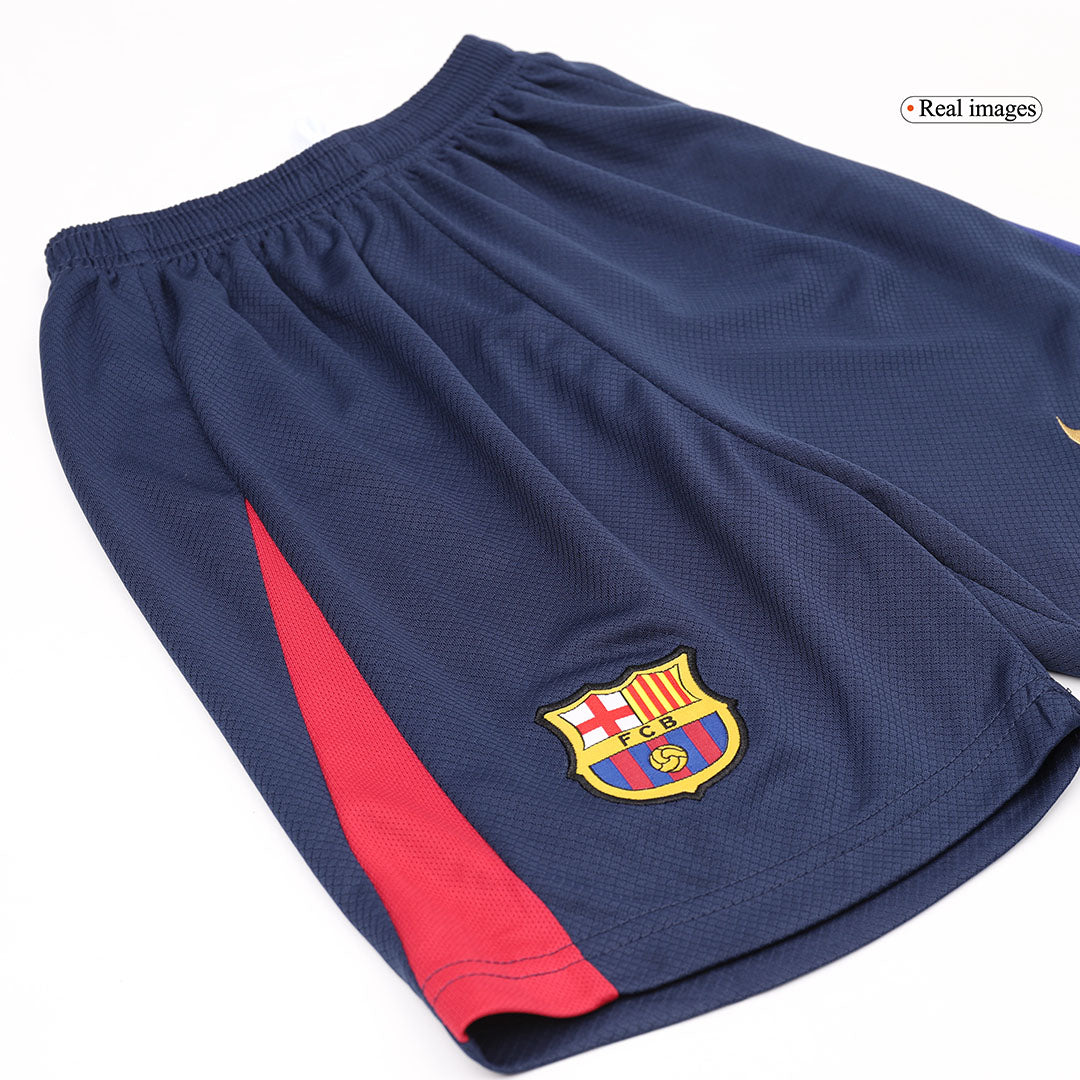 Kid's Barcelona Home  Soccer Jersey Kit(Jersey+Shorts+Socks) 2024/25 Top Dresy Shop
