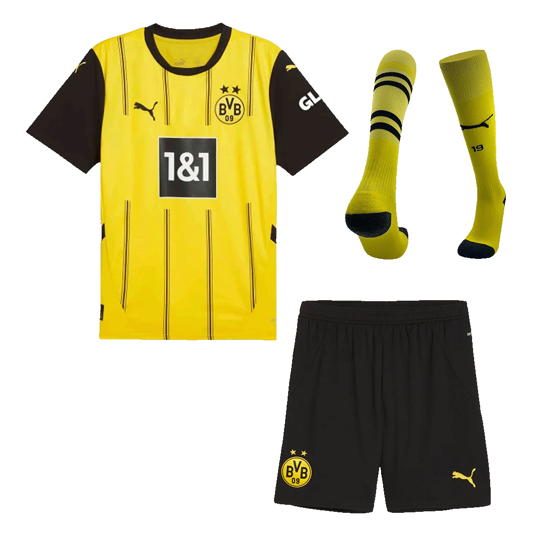 Borussia Dortmund Home  Soccer Jersey Kit(Jersey+Shorts+Socks) 2024/25 Top Dresy Shop