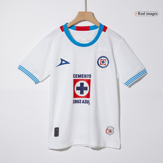 Kid's Cruz Azul Away  Soccer Jersey Kit(Jersey+Shorts) 2024/25 Top Dresy Shop