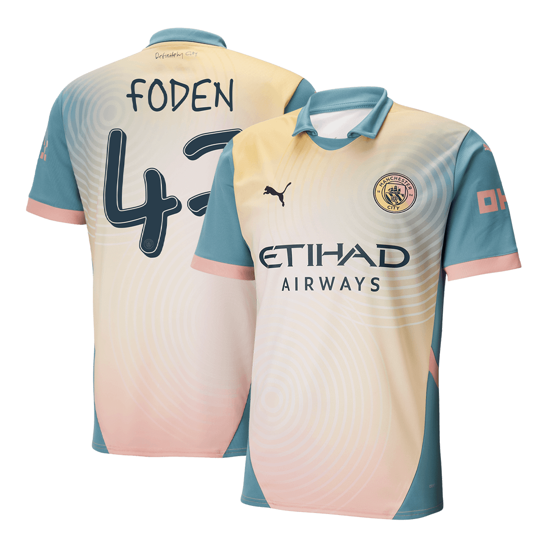 FODEN #47 Manchester City Fourth Away  Soccer Jersey 2024/25 - Definitely City Top Dresy Shop