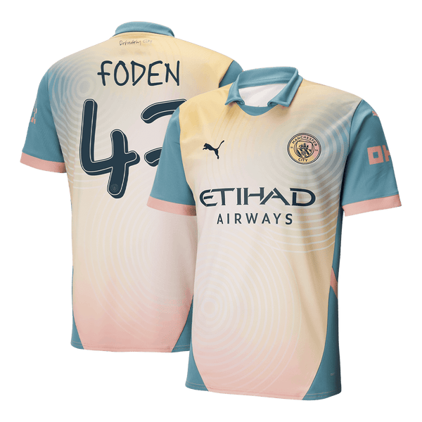 FODEN #47 Manchester City Fourth Away  Soccer Jersey 2024/25 - Definitely City Top Soccer Jerseys Store