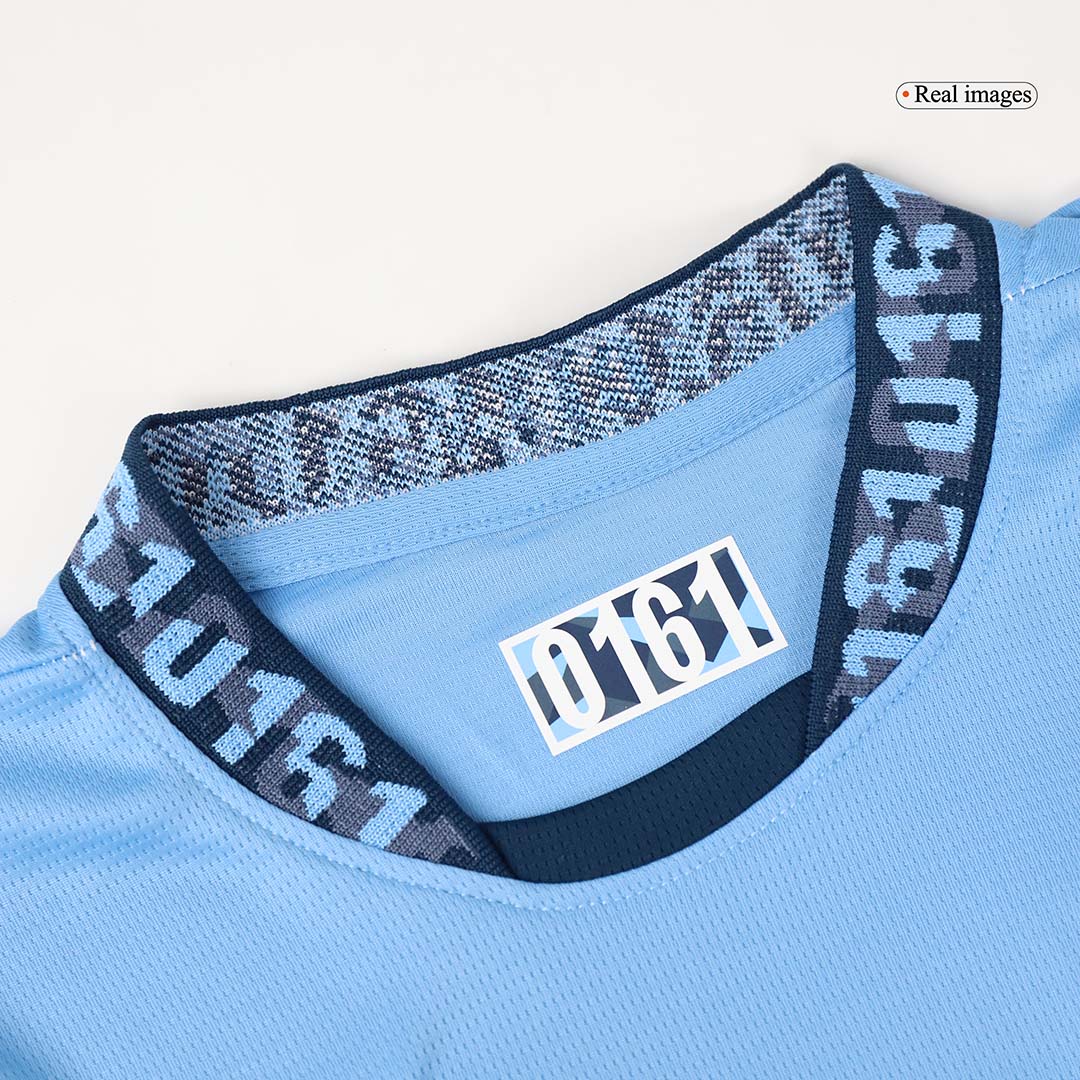 Kid's Manchester City Home  Soccer Jersey Kit(Jersey+Shorts) 2024/25 Top Dresy Shop