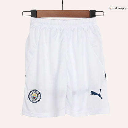 Kid's Manchester City Home  Soccer Jersey Kit(Jersey+Shorts) 2024/25 Top Dresy Shop