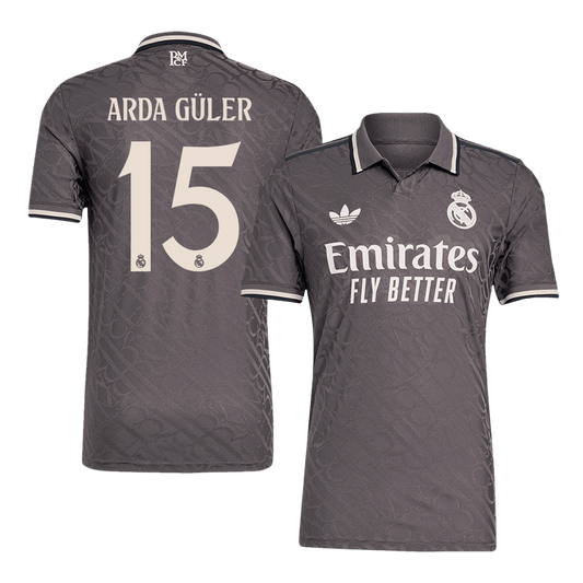 Player Version Arda Güler #15 Real Madrid Third Away  Soccer Jersey 2024/25 Top Dresy Shop