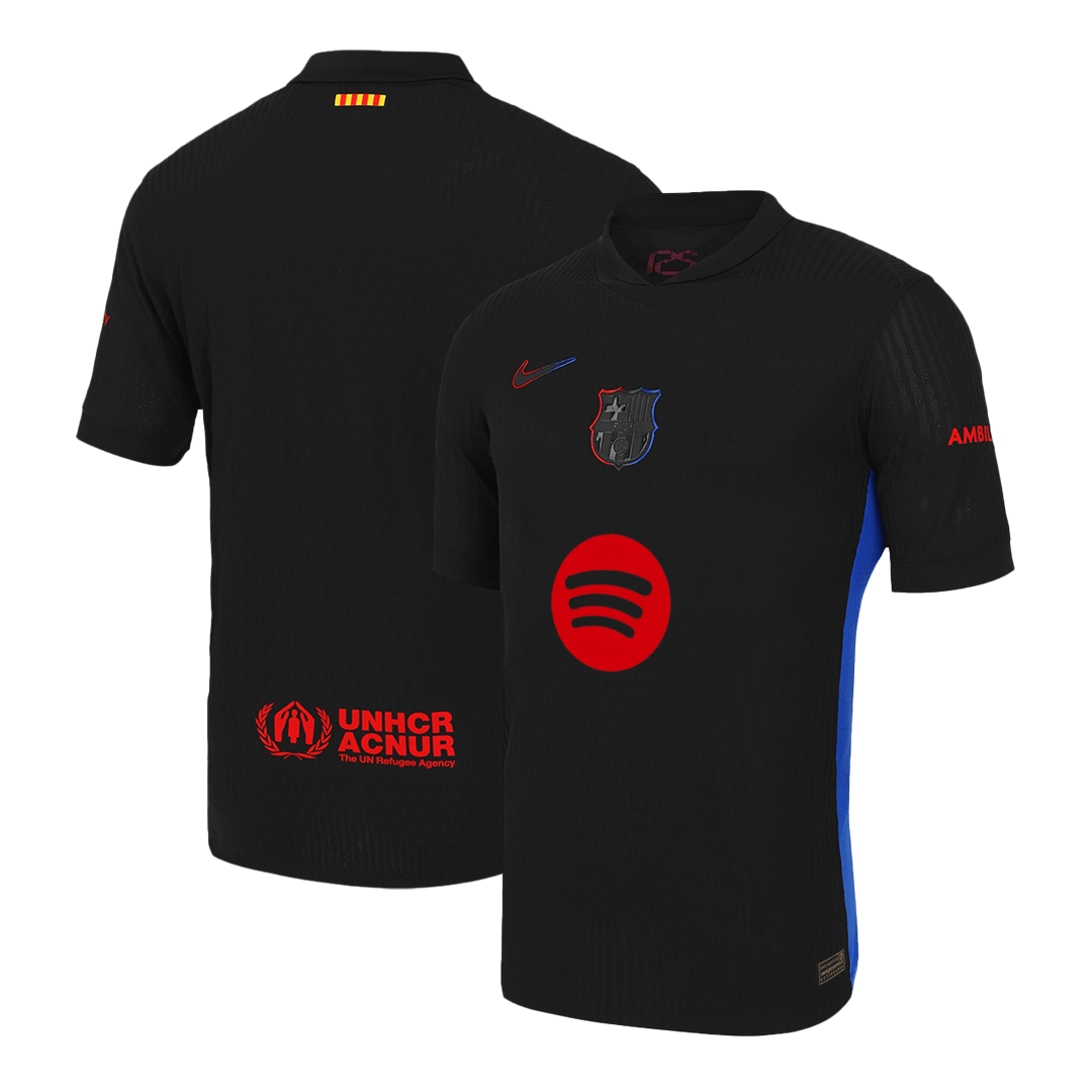 Player Version Barcelona Away  Soccer Jersey 2024/25 - Spotify Logo Without Text Top Dresy Shop